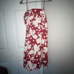 red & white hawaiian flower dress!